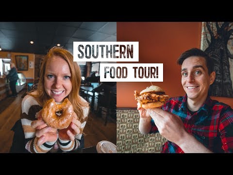 North Carolina FOOD TOUR! Delicious Southern Dishes + Exploring Cutest Town! (Boone, NC)