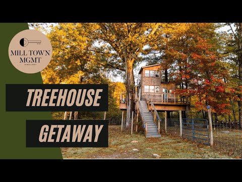 Treehouse on Animal Farm w/ Bonfire &amp; Gazebo: Countryside | Farm Animals | Fire Pit