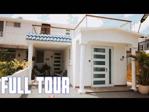 FULL TOUR OF OUR AIRBNB BEACH HOUSE IN RINCON PUERTO RICO