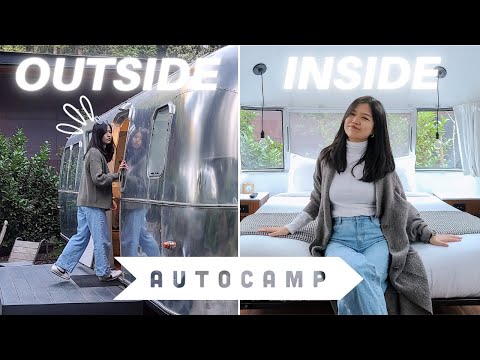 Glamping at $300 Luxury Airstream Suite? AutoCamp Russian River Review (Tesla charging available)