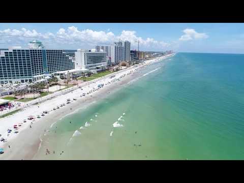 Daytona Beach Florida by Drone 4k UHD