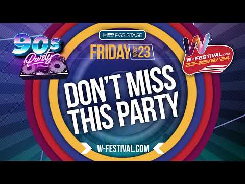 W-Festival 2024 - 90s Party announcement video