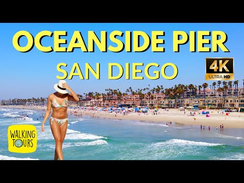 Oceanside Pier | San Diego | CA | 4K Walking Tour