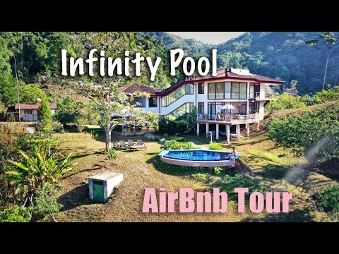 BEST AIRBNB COSTA RICA - Huge mountain house infinity pool tour