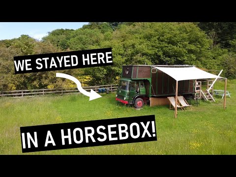Sleeping in a HORSEBOX - Abbeyfield Horsebox Glamping [2021] - COVIDMOON // Travel Vlog