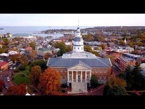 Annapolis in Autumn by Drone