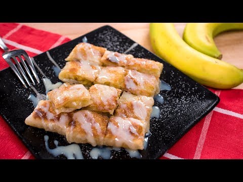 Thai Banana Pancake Recipe (Thai Roti) โรตีกล้วยหอม | Thai Recipes