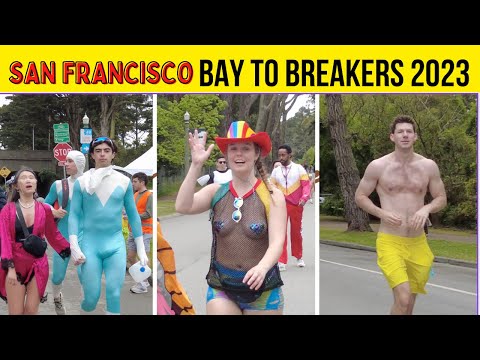 [4K] San Francisco BAY TO BREAKERS 2023