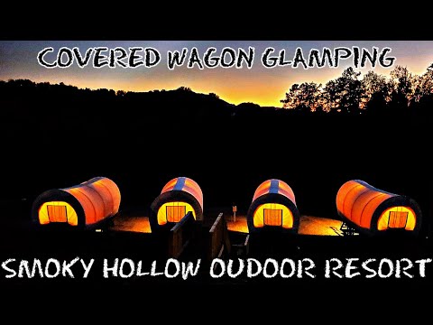 COVERED WAGON GLAMPING Smoky Hollow Outdoor Resort, Sevierville Tennessee