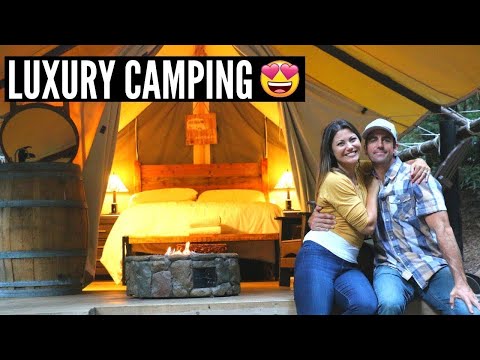 We went GLAMPING in BIG SUR CALIFORNIA (Couple&#039;s Travel Vlog)