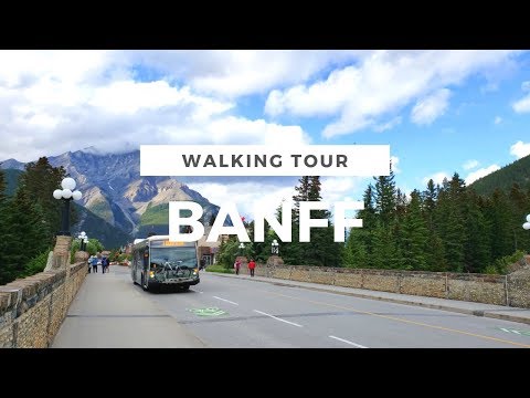 [4K] Banff Downtown, Alberta, Canada - Street Walking Tour