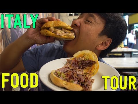 LEGENDARY PASTA &amp; SANDWICHES! Food Tour of Florence Italy