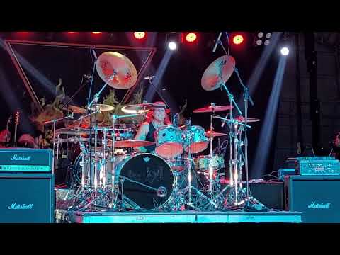 38th abate of Iowa algona freedom rally 2022 Lita Ford concert drum solo