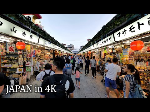 Japan - Tokyo evening walk from Asakusa to Skytree・4K