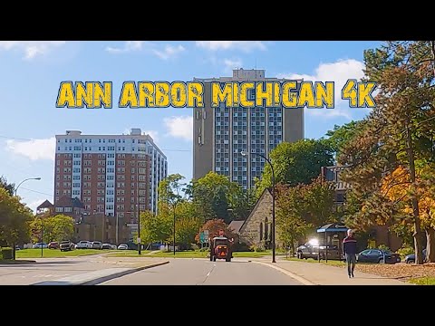 Michigan&#039;s Most Prestigious City: Ann Arbor, Michigan 4K.