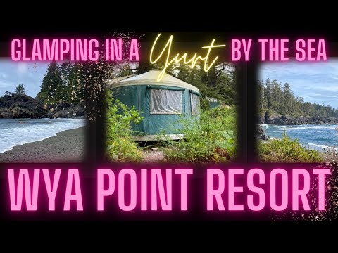 #GLAMPING | WYA POINT CAMPGROUND and RESORT | Camping in a YURT by the SEA | Beach Combing in UKEE