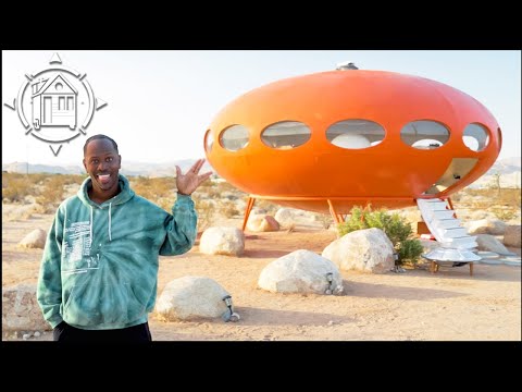 Futuro Home Tour | His Tiny House looks like a UFO &amp; it has people talking...