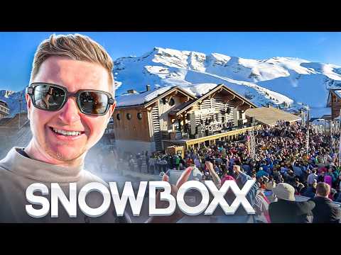INSANE MUSIC FESTIVAL in the ALPS! Skiing at SNOWBOXX ⛷️