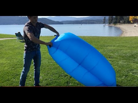 How to inflate laybag, lazy bag, air sofa, air lounge, inflatable lounger!