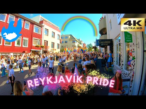 Reykjavík Pride - Walking in Iceland [4K]