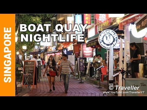 SINGAPORE - Exploring BOAT QUAY - Restaurant and Bar District in Singapore