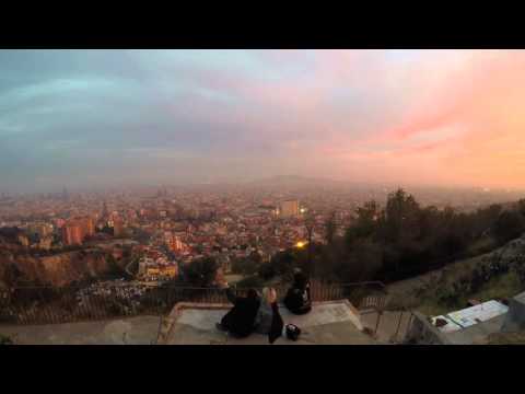 Time Laps : Barcelona sunset (view from the Bunkers Del Carmel)