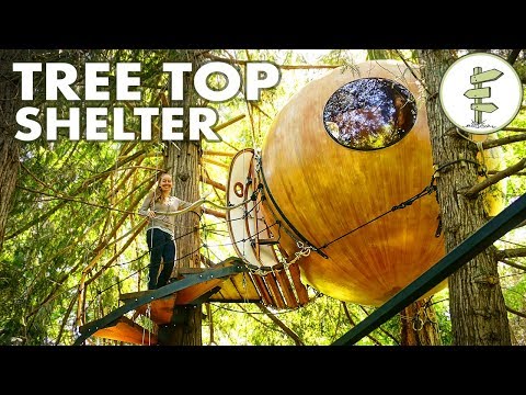 Most Amazing Tiny Round Tree House Fully Suspended in the Air