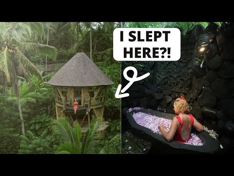 Sleeping In A JUNGLE TREEHOUSE In Bali, Indonesia