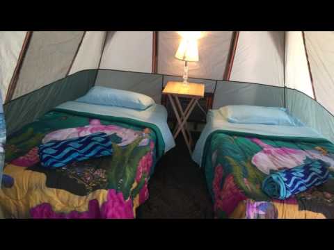 Glamping in the Holly Beach Tent at the Louisiana Cajun Mansion