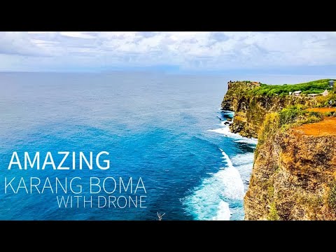 DRONE IN BALI :KARANG BOMA CLIFF, ULUWATU,BALI WITH DRONE