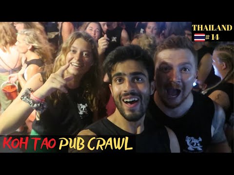 Best NIGHTLIFE &amp; PARTY in Thailand: Koh Tao Pub Crawl 🇹🇭