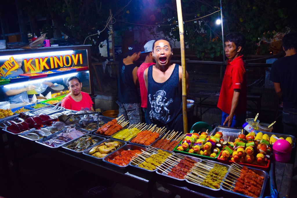 Gili Trawangan Night Market-tekemistä Gili Trawanganilla