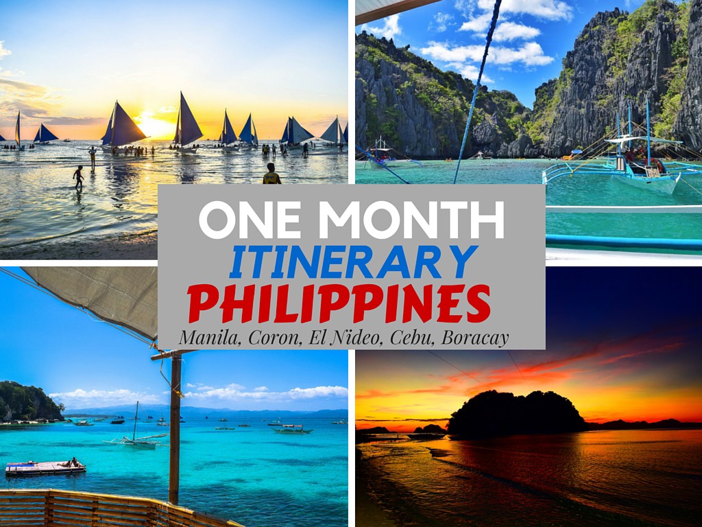 travel itinerary example philippines