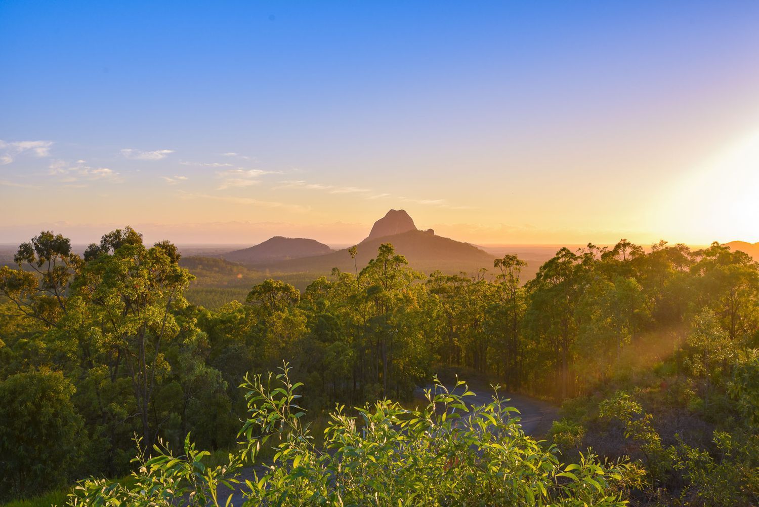 Glasshouse Mountains Sunrise - Australia Travel Tips