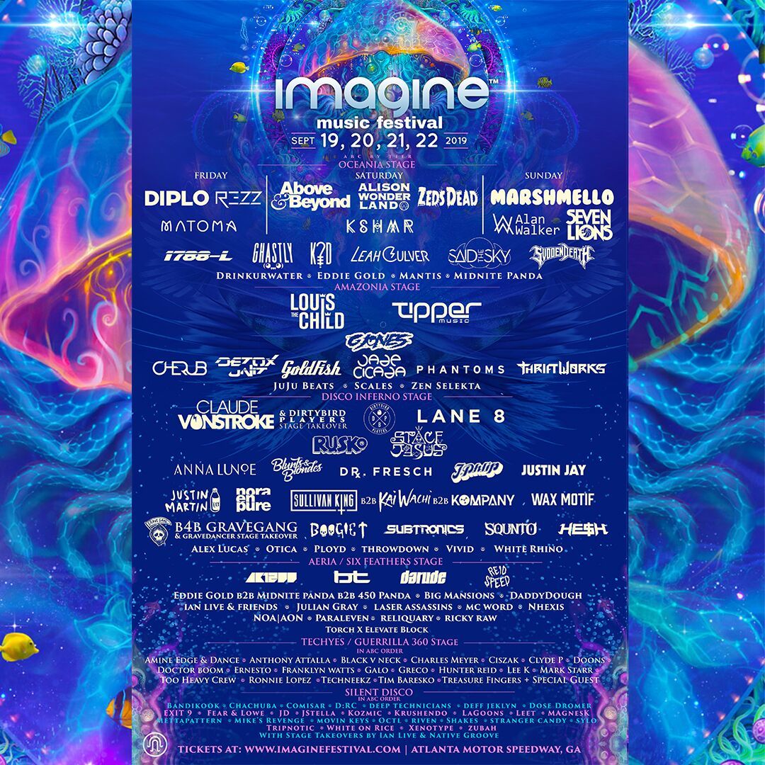 Imagine Festival Atlanta 2019 Line Up