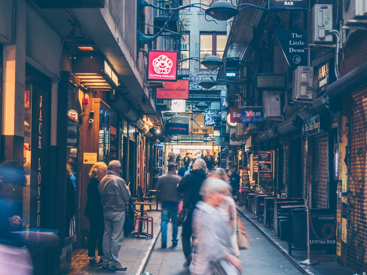 Melbourne Cafes on Street