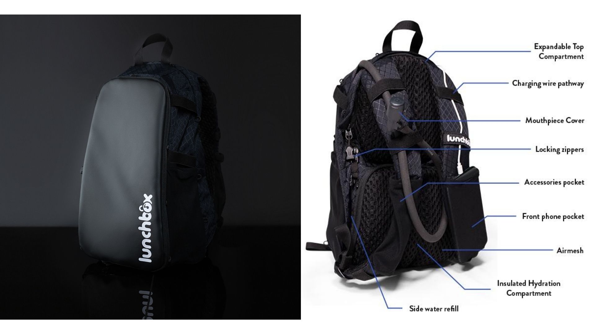 Lunchbox Hydration Backpack  Live Events, Festivals, Raves