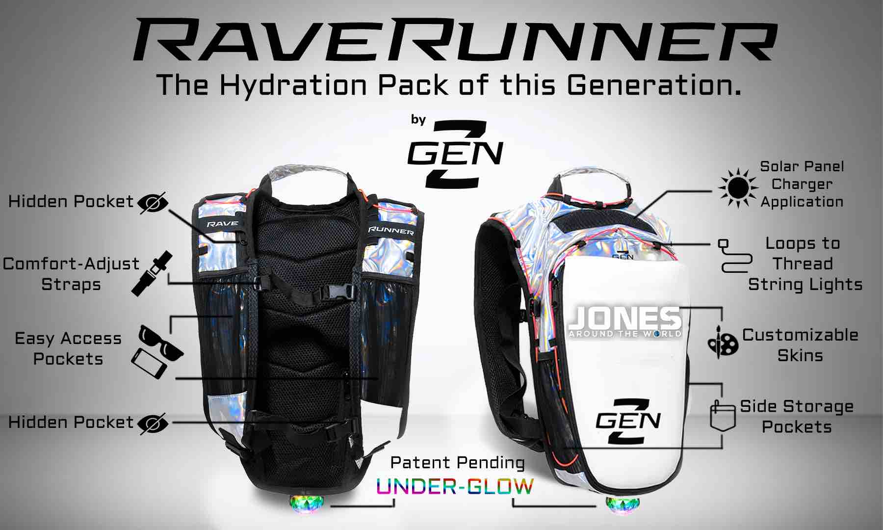 Rave Runner Festival Hydration backpack