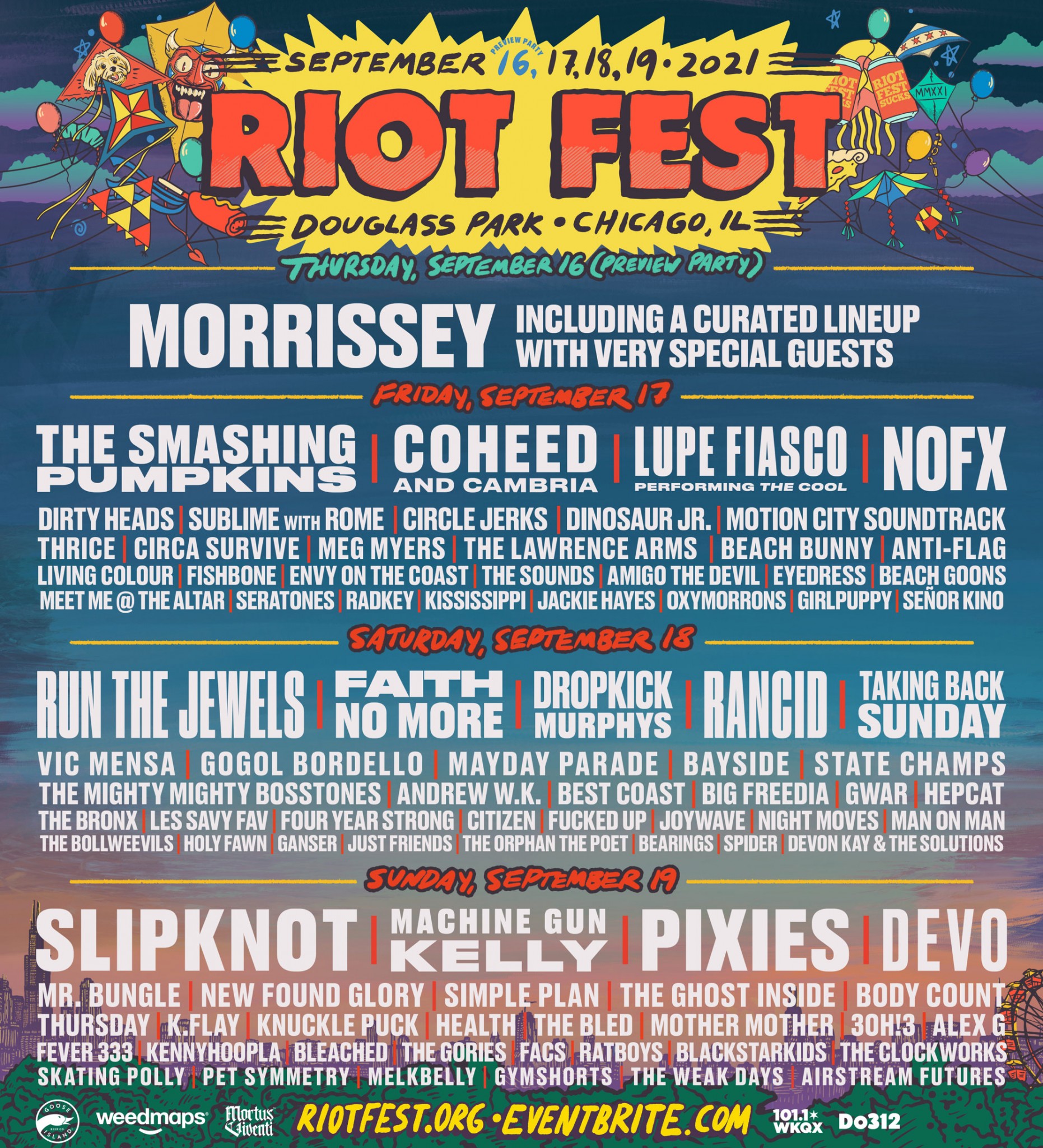 Riot Music Festival Chicago 2021