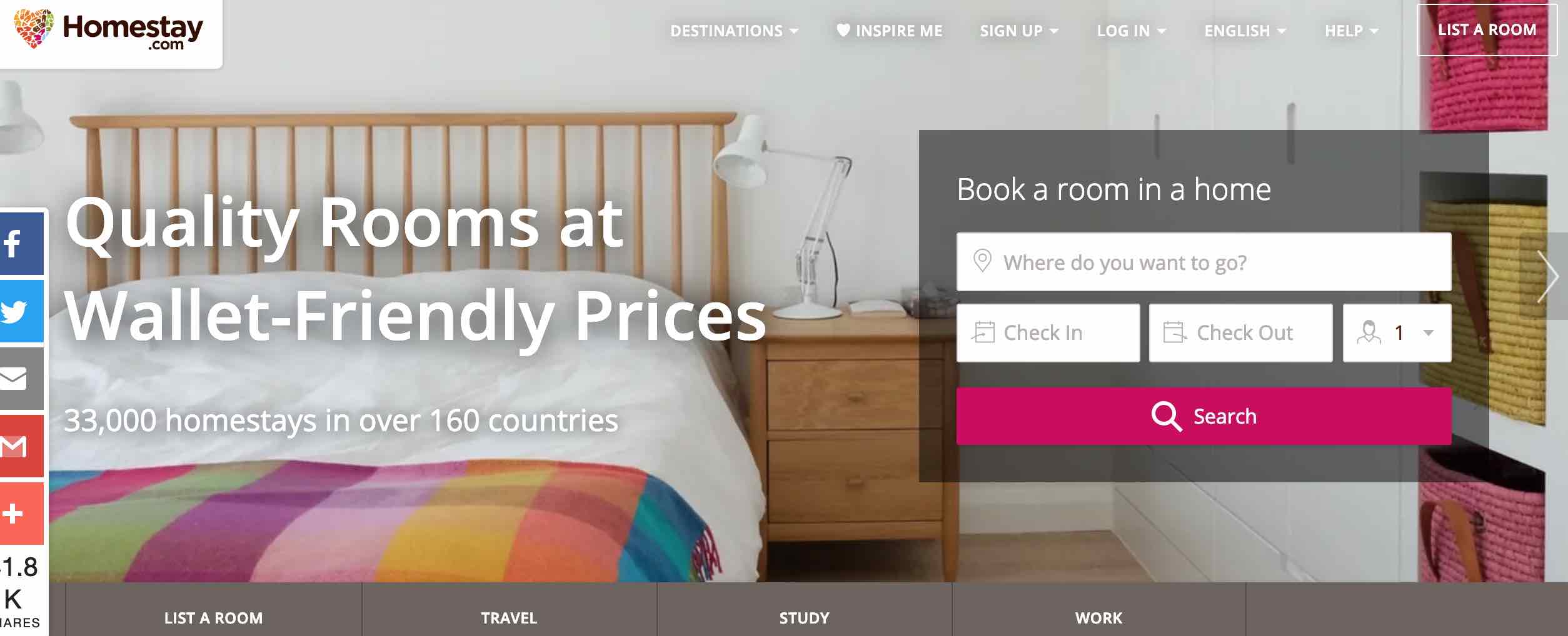 Homestay - airbnb alternatives