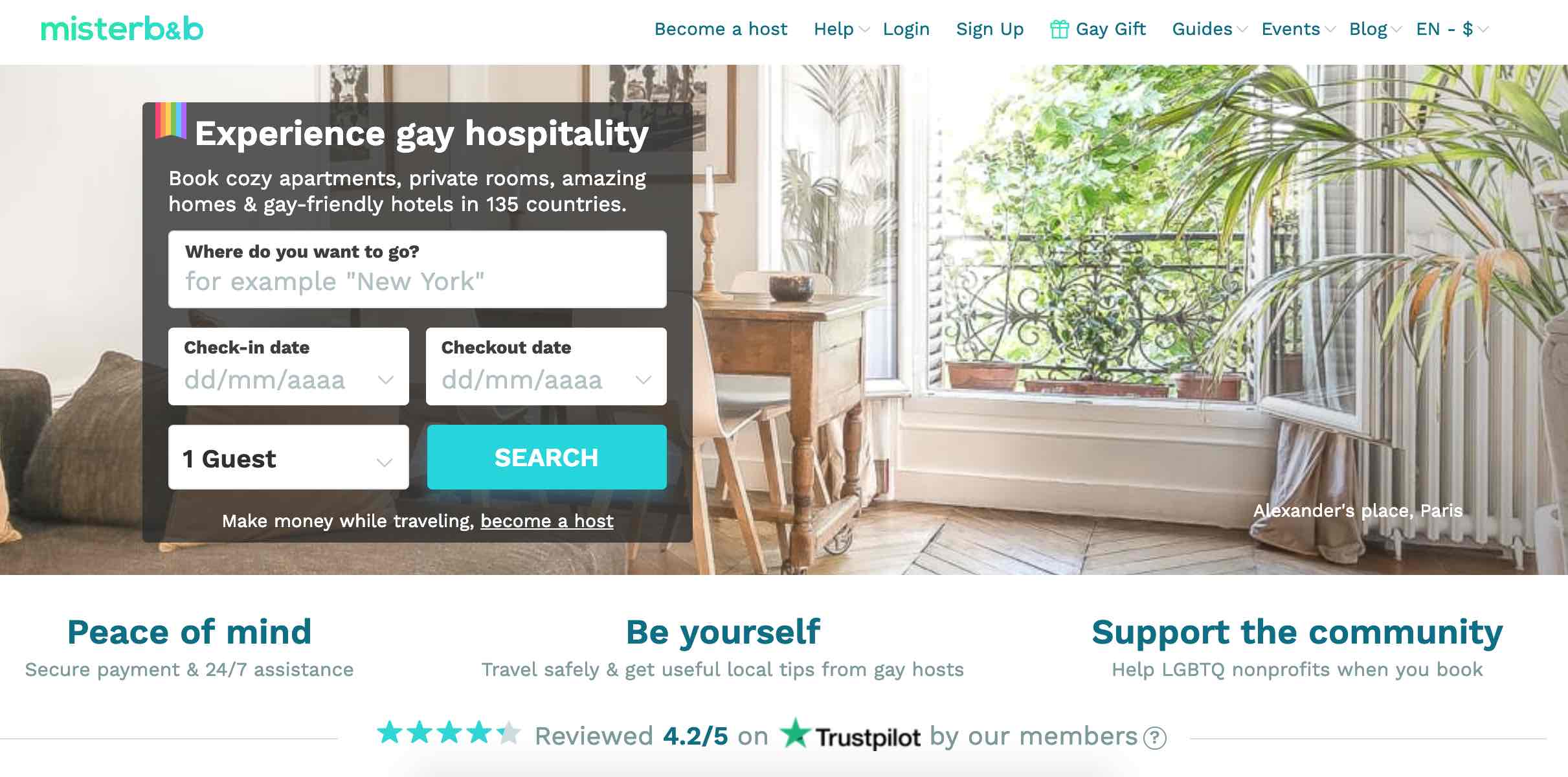 MisterBNB - gay friendly airbnb alternatives