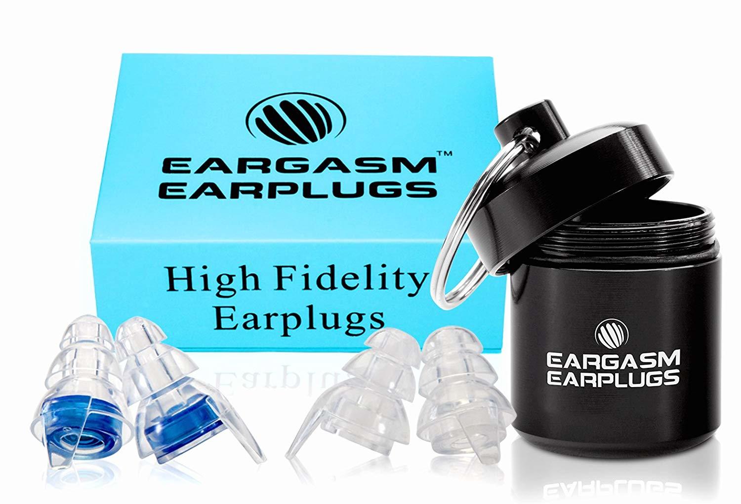 Blue Comfortable Earplugs Concerts Shooting Range Adept Sound Ear Plugs Reusable Soft Hypoallergenic Silicone Material Construction Work Music Events Noise Cancelling for Sleeping