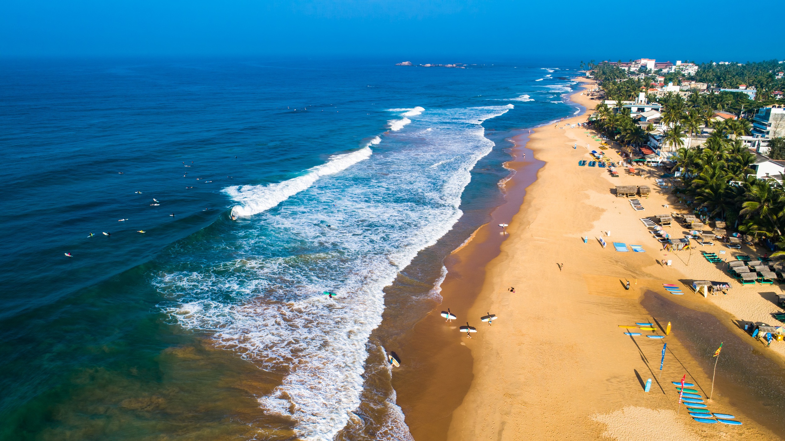 Hikkaduwa beach. Sri Lanka.