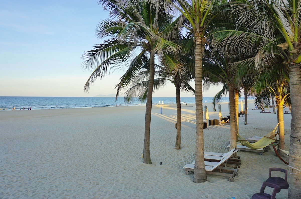 The Non Nuoc Beach near Da Nang in Central Vietnam