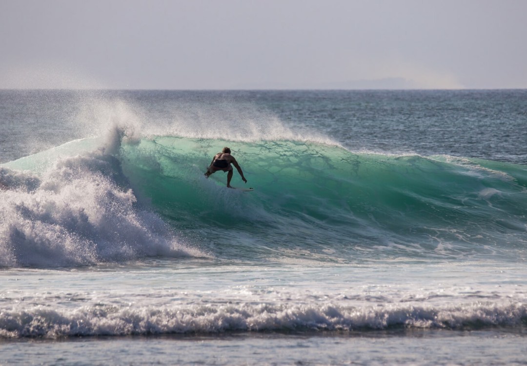 Surfing in Uluwatu