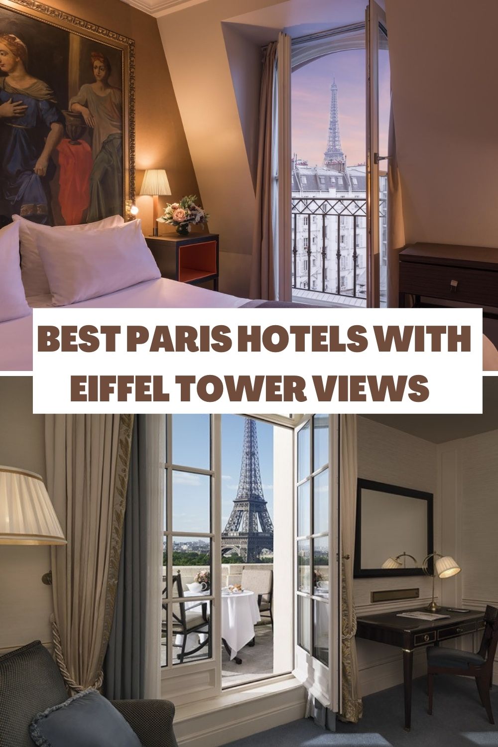 hotels with eiffel tower view - pinterest