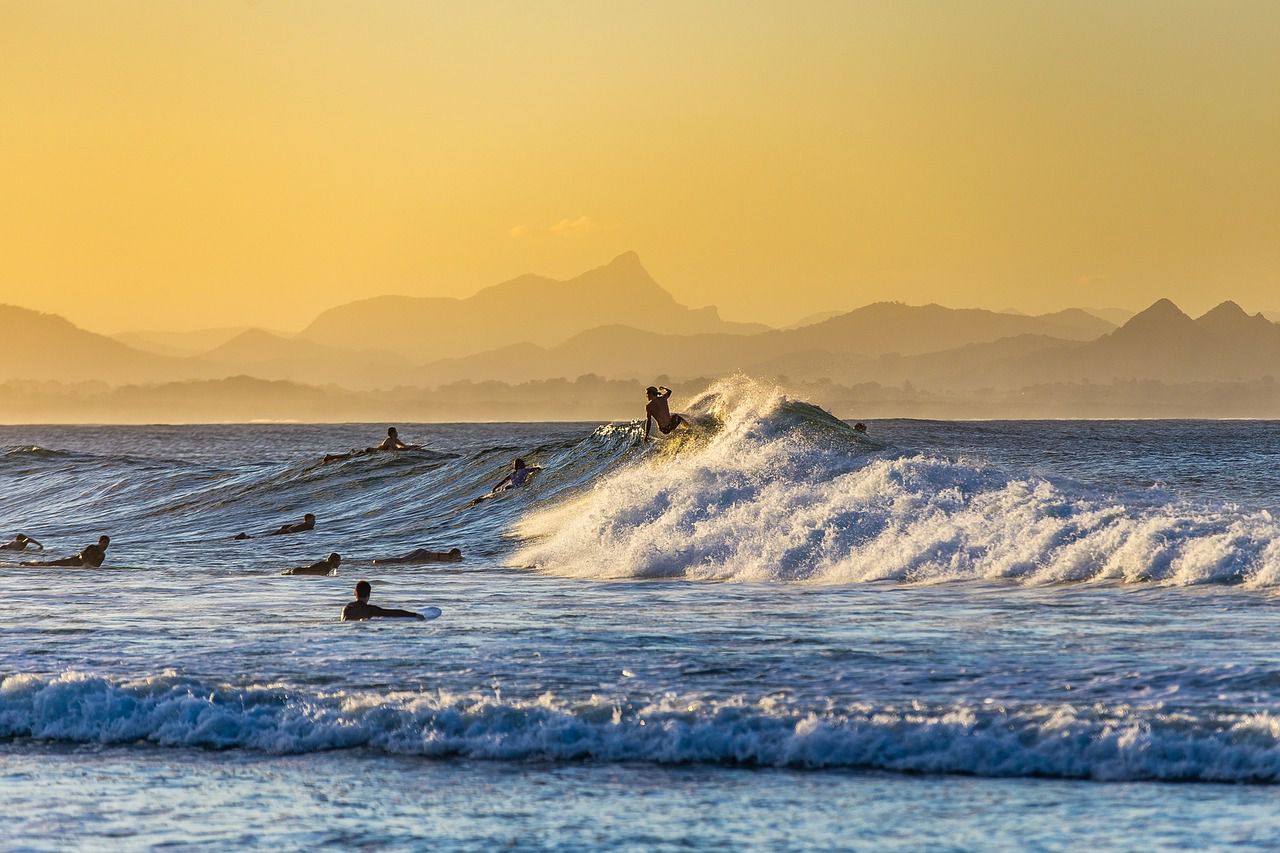 Beach Sunset- Airbnbs in Byron Bay