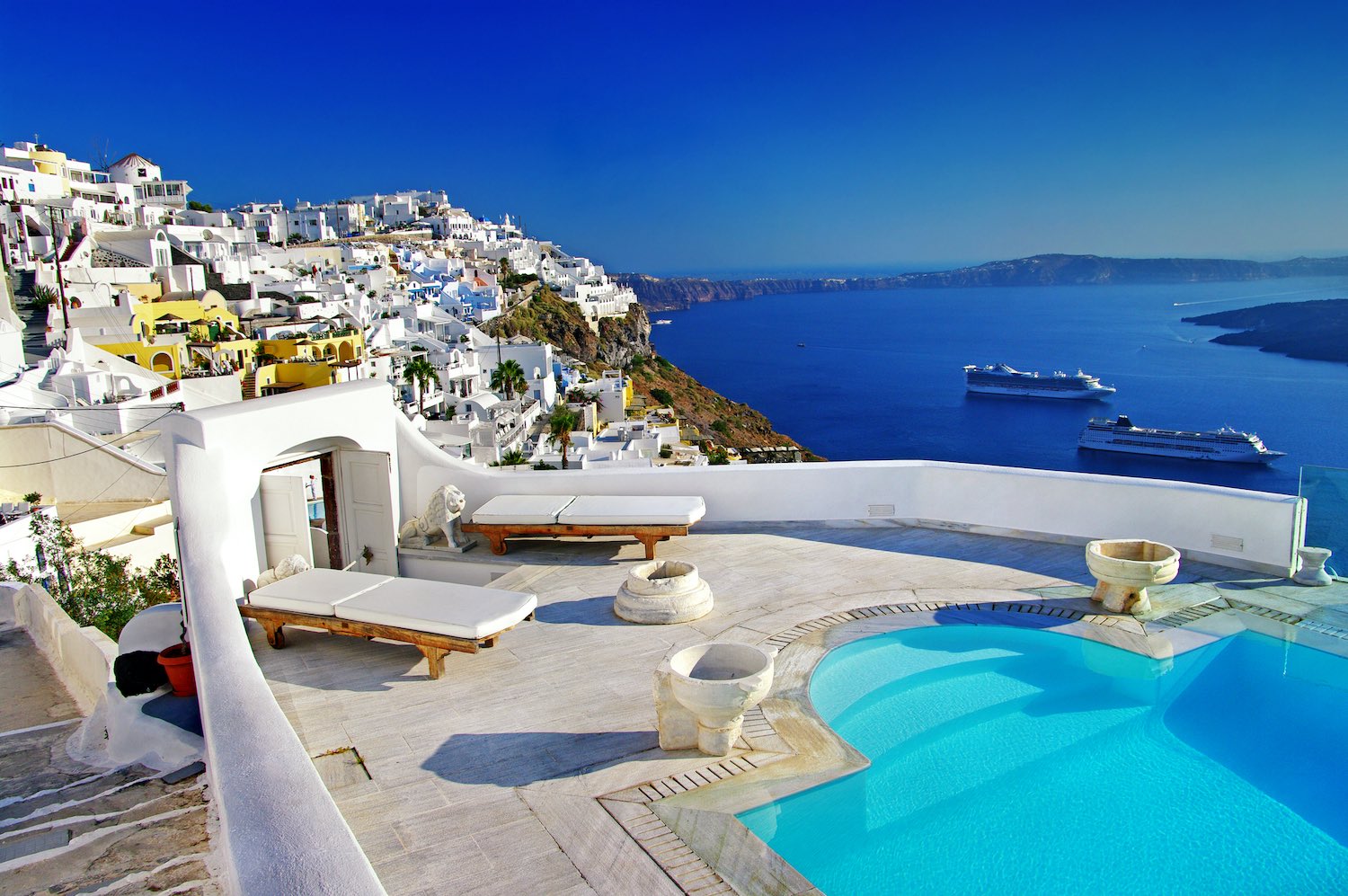 Luxury Airbnbs in Santorini Greece
