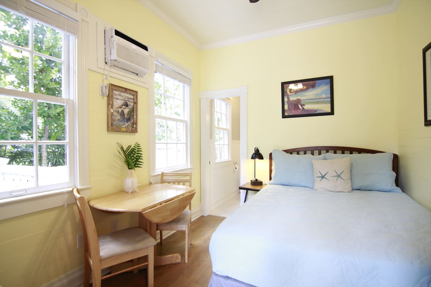 Key West Airbnb Bedroom with Pastel Colors