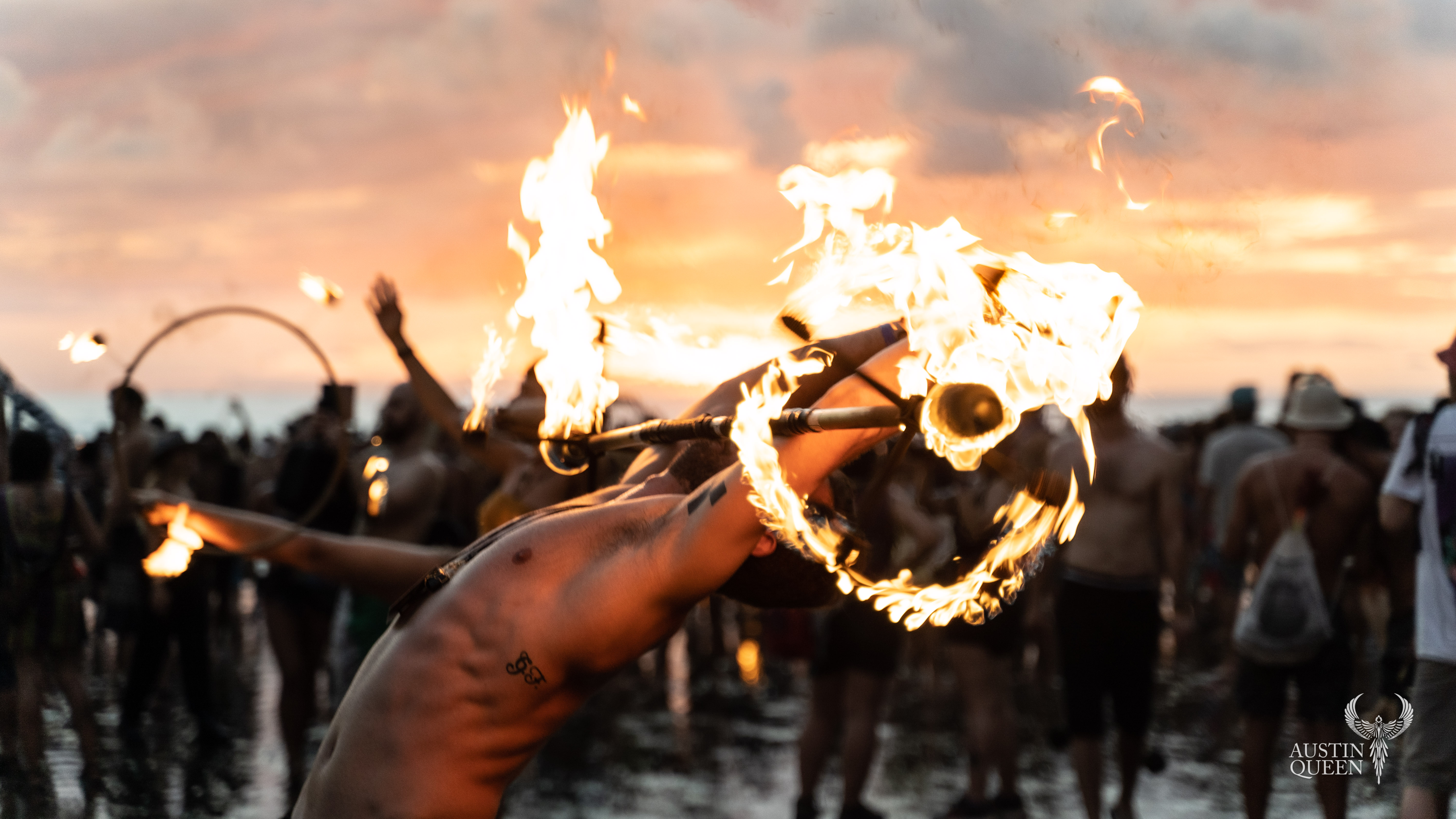 Envision Festival fire dancers